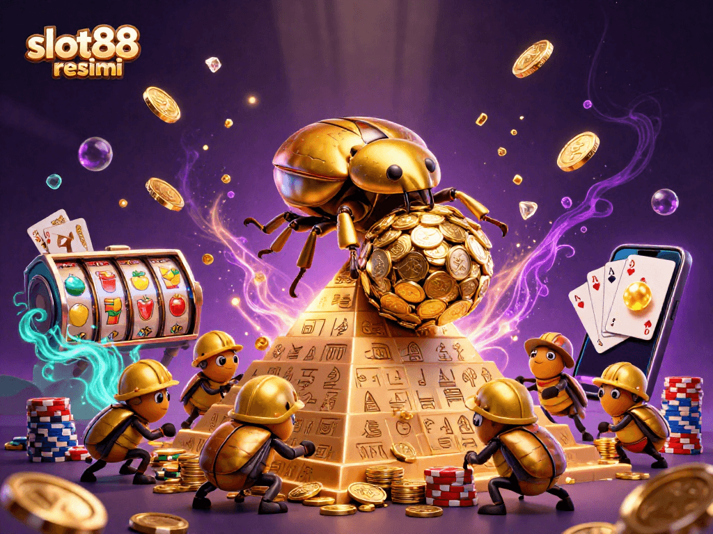 Engage in exhilarating slot88 resmi adventures with colorful slot reels and dynamic casino symbols