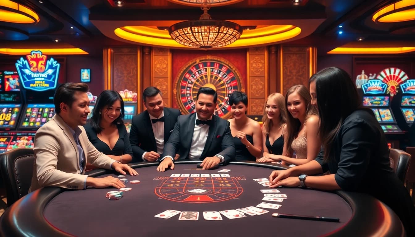 Haywin offers a thrilling blackjack experience with players engaged in a competitive atmosphere.