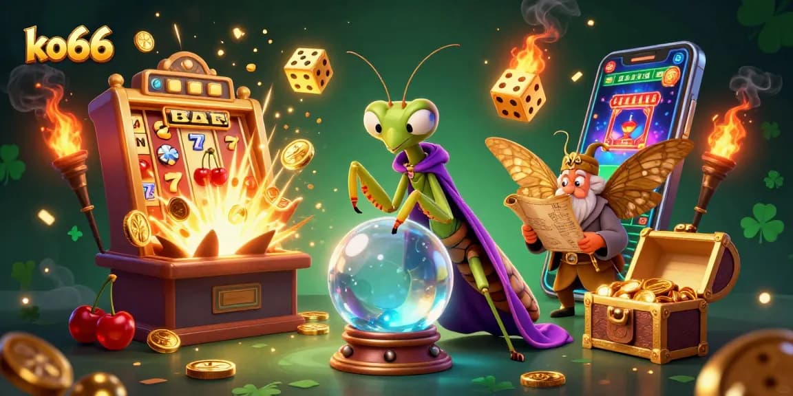 Watch the fortune teller ko66 reveal your luck with vibrant casino symbols and thrilling elements.