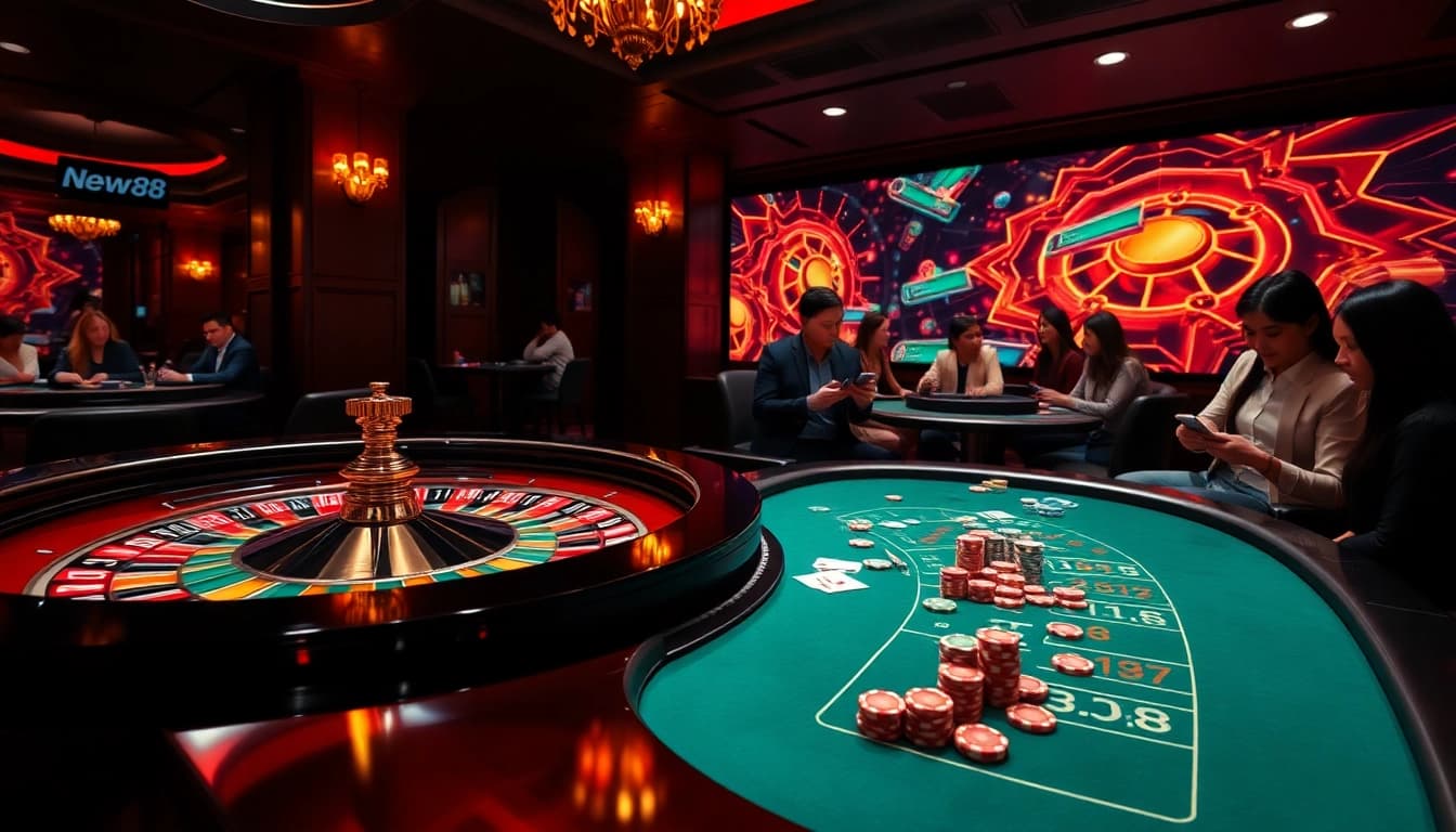 Experience thrilling online gaming at https://new88.help/ with vibrant casino scenes and immersive visuals.