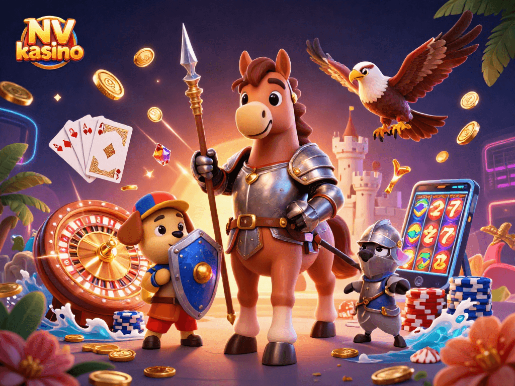 Win big at NV kasino with thrilling games and sparkling coins all around.