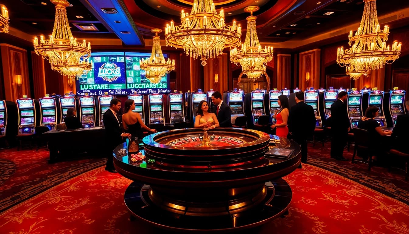 Experience the excitement of winning with Link LUCK8 at a luxurious casino setting.