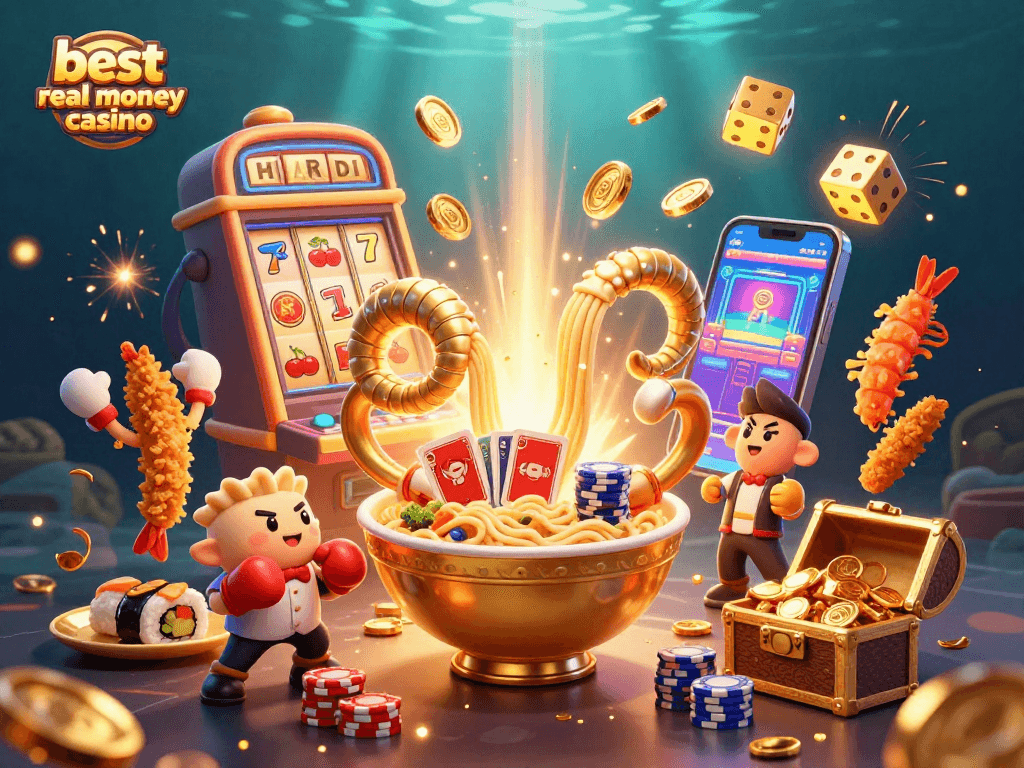 Engage in the best real money casino with thrilling characters, vibrant elements, and casino excitement.