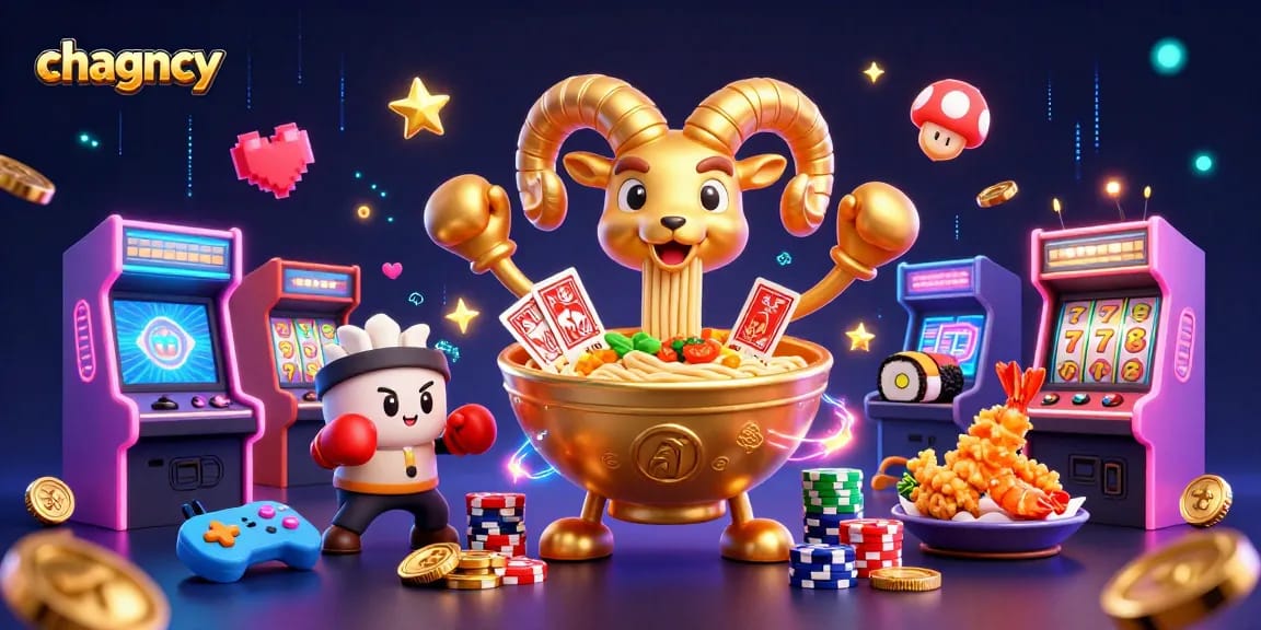 Engage with chagency's thrilling golden ramen bowl dealer in vibrant casino action.