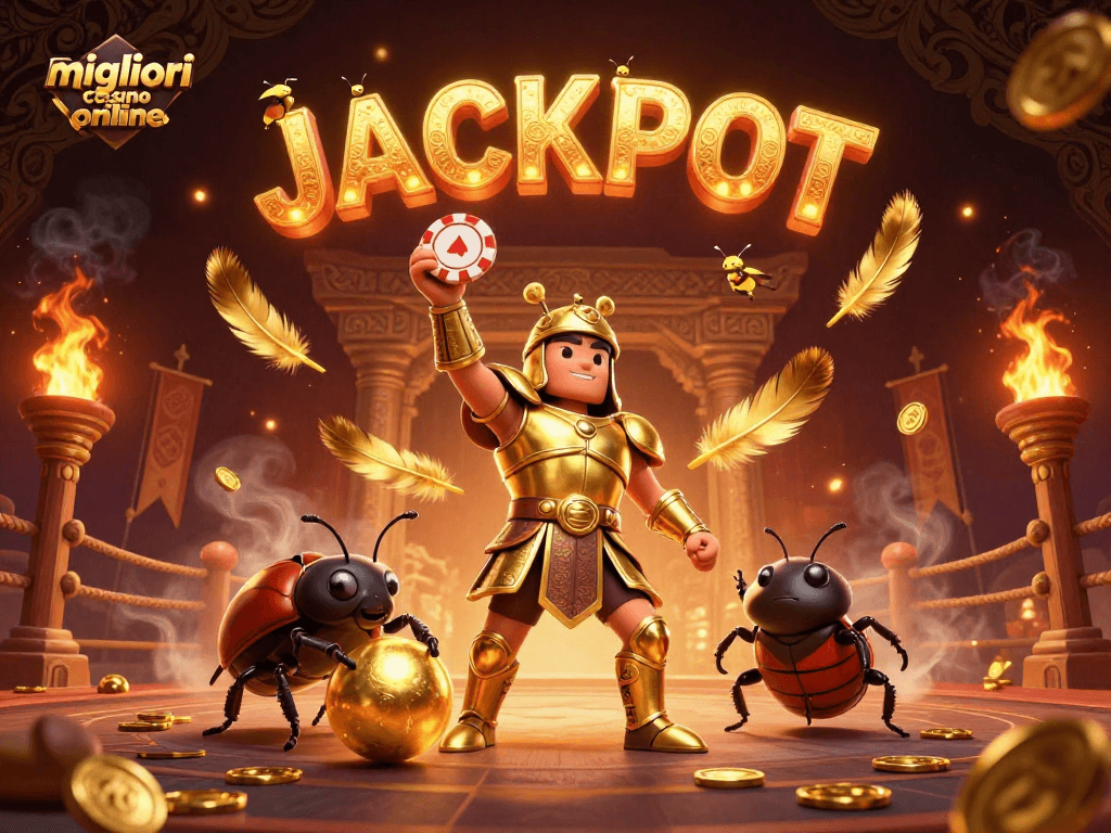 Gioca ai migliori casino online e vinci con il fascino dei fortunati jackpot e simboli d'oro.