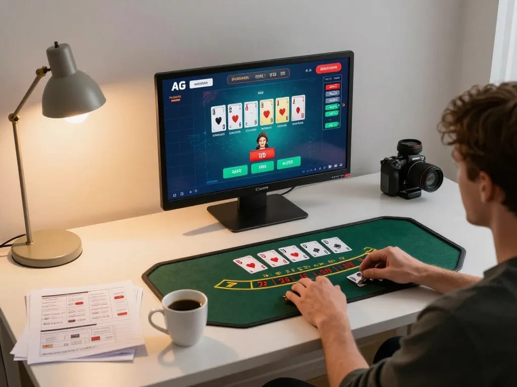 Player enjoying live dealer blackjack on bj88bj platform, focusing on strategic betting decisions and interactive gameplay