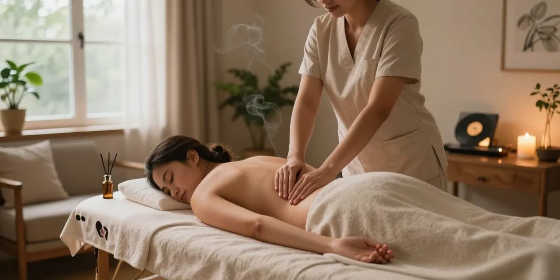 Experience premium 용인출장안마 massage at home with expert therapist in tranquil setting.