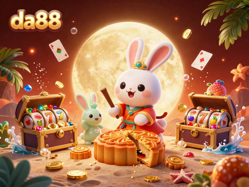 Experience thrilling entertainment at da88 with vibrant casino elements and whimsical characters.