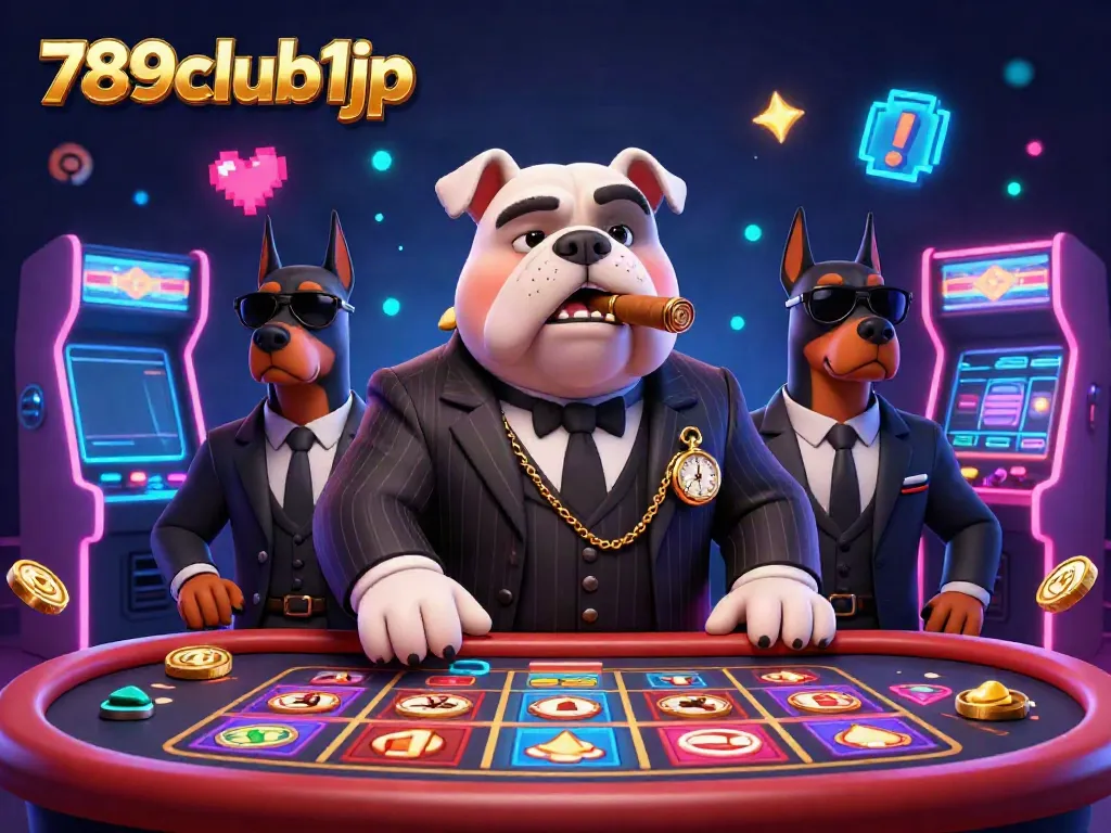 Experience the excitement of 789club1jp with animated casino characters and vibrant gaming visuals.