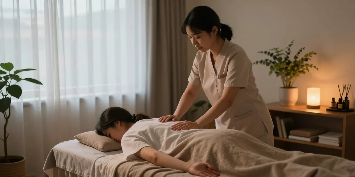 Experience 안양출장맛사지 in a tranquil home setting with a professional therapist.