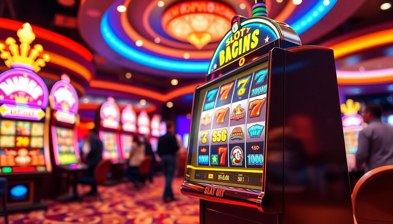 Menangkan Slot Dana dengan mesin slot yang menakjubkan dalam atmosfer kasino.