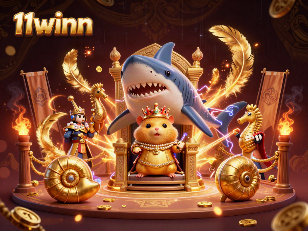 Experience thrilling gaming action at 11winn with a dynamic casino illustration featuring vibrant characters and elements.
