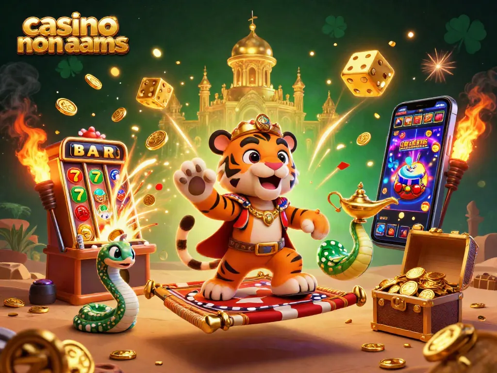 Cattura l'azione dei giochi nei casinò non AAMS con un tappeto volante e avventure di jackpot.
