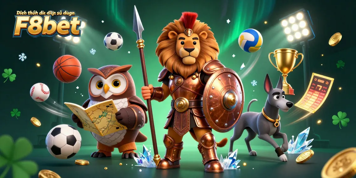 Engage in exciting betting with Điều khoản điều kiện sử dụng F8bet, featuring a dynamic 3D scene.