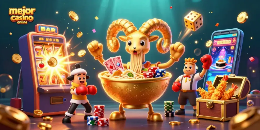 Descubre el mejor casino online mientras juegas con símbolos de fortuna y diversión.