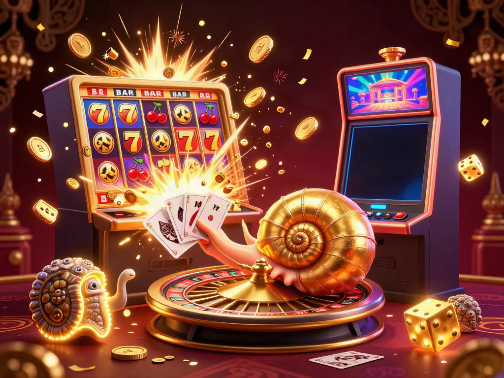 Engage in exhilarating casino experiences with mubet's vibrant 3D illustration showcasing a roulette-themed nautilus.