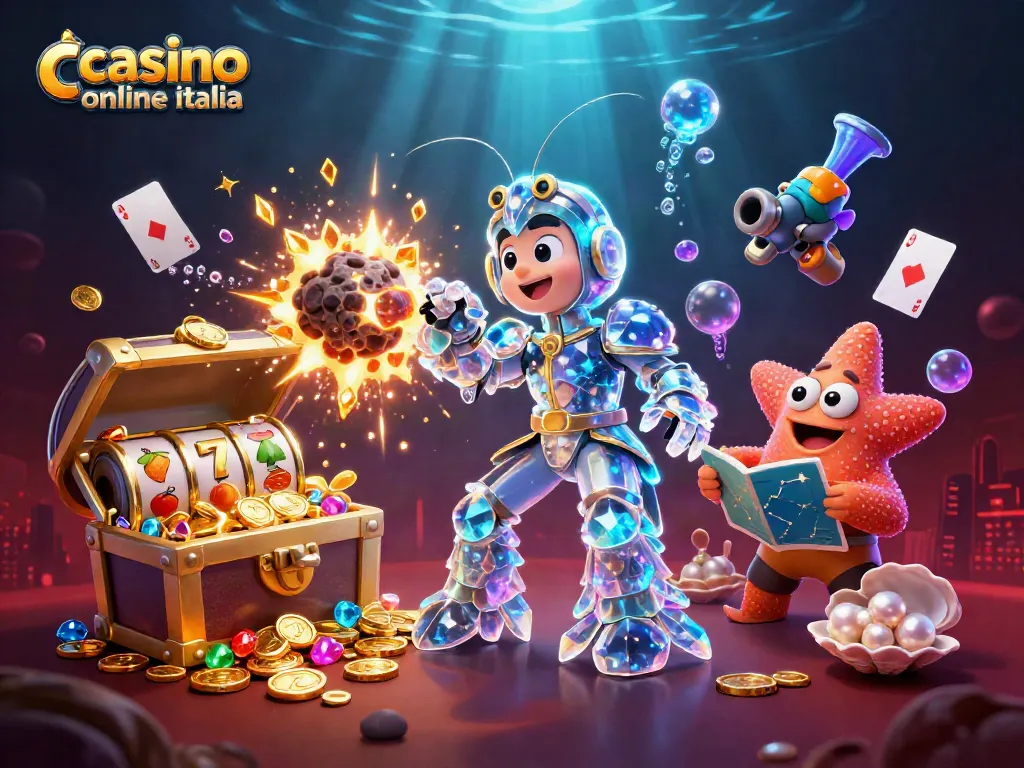 Vivi l'azione con il casino online italico: un gambero mantide galattico e un pesce navigatore in un mondo di gemme e vincite.