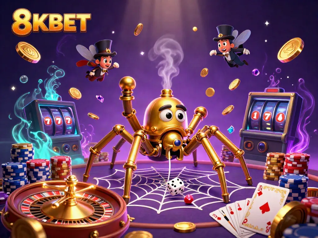 Experience the vibrant casino world of 8KBET with steampunk themes and exciting gaming elements.