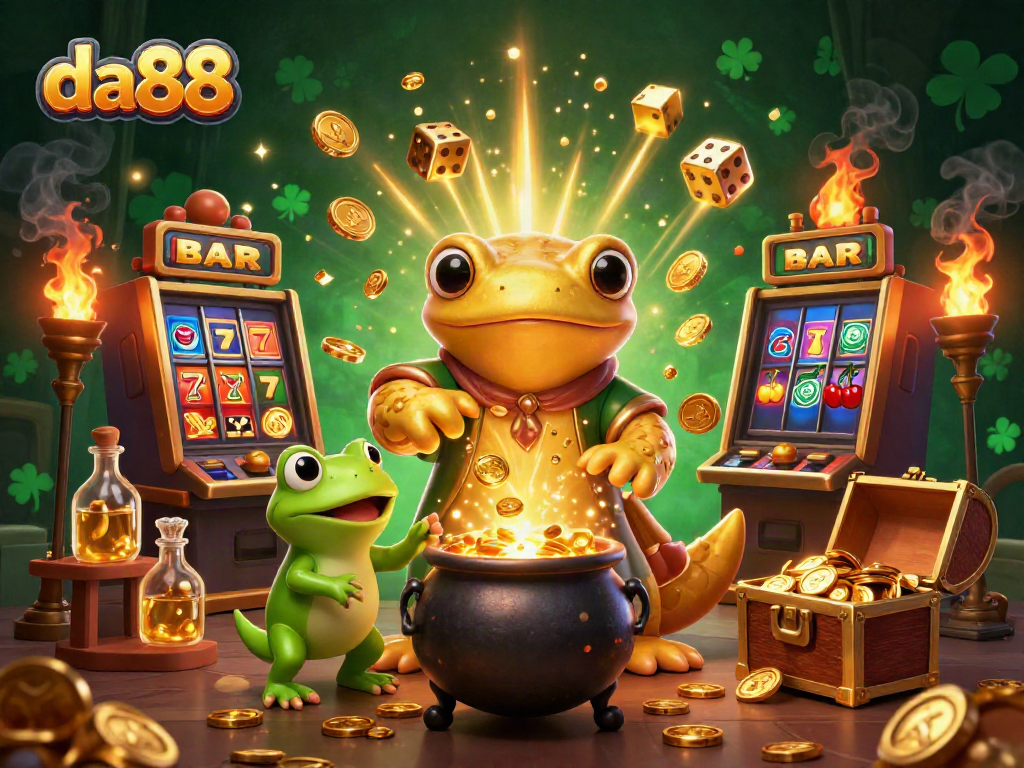 Experience exciting wins at da88 with vibrant slot games and dynamic illustrations!