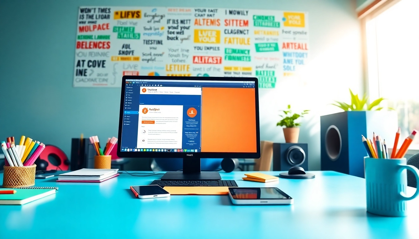 Crafting a hubspot marketing email in a vibrant digital workspace with organized details.