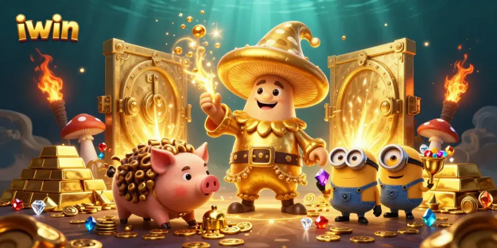 Experience winning moments at iwin with a magical scene of treasure and excitement.