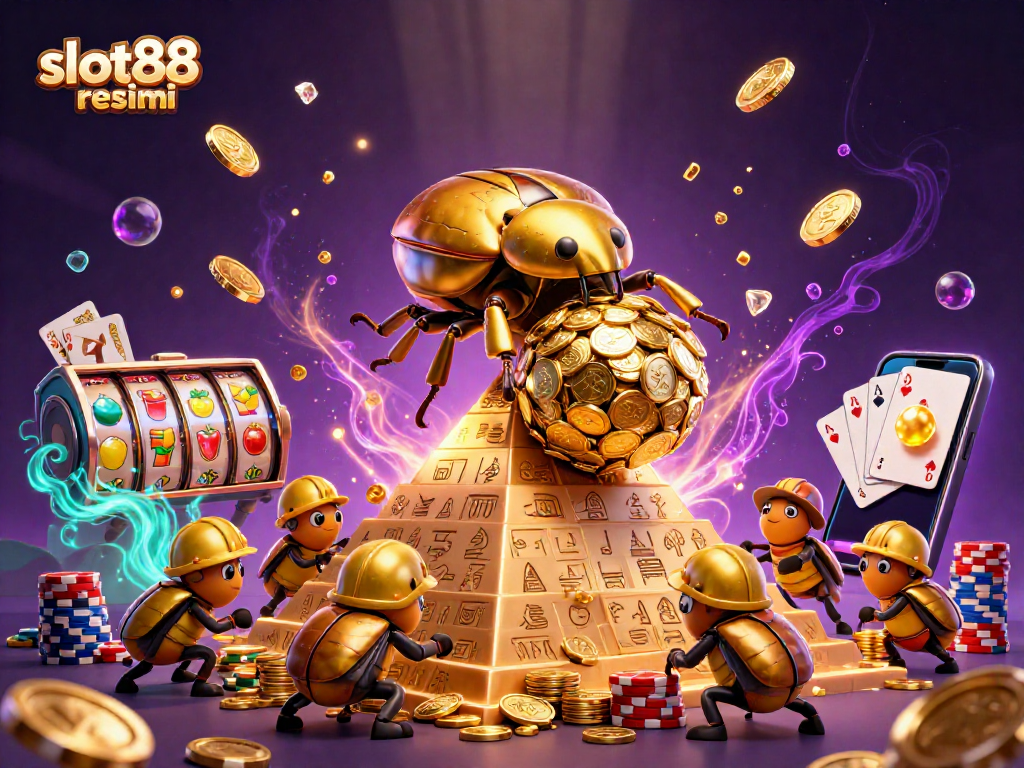 Engage in exhilarating slot88 resmi adventures with colorful slot reels and dynamic casino symbols