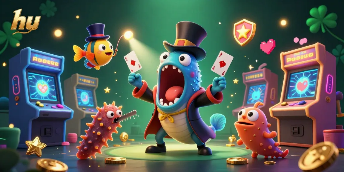Engage in thrilling gameplay at hu with a magical underwater casino scene featuring unique characters.