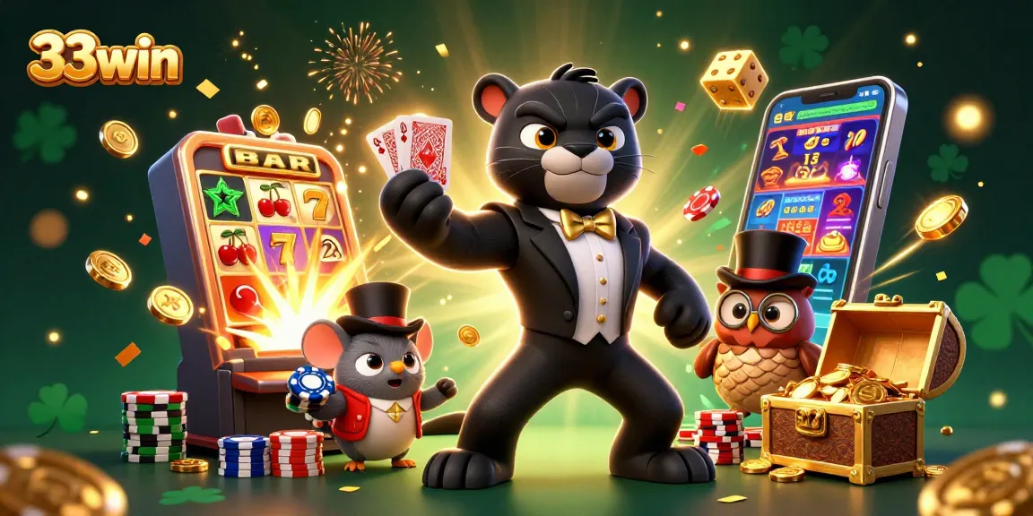 Engage with exhilarating slots and games at 33win featuring vibrant characters and dynamic elements.