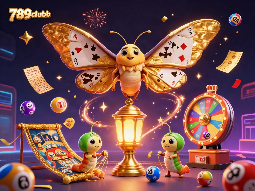 Play and win at 789clubb with a vibrant scene featuring lottery elements and festive atmosphere.