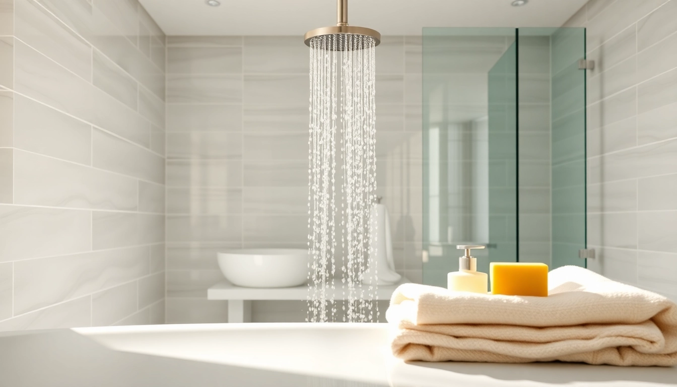 Transform your bathroom with elegant showers featuring a rainfall showerhead and modern design.
