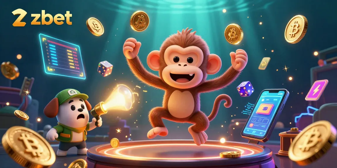 Experience thrills in zbet's vibrant casino with a ghostly monkey and brave puppy amid golden treasures.