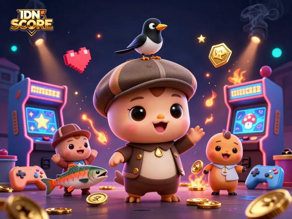 IDNSCORE combines casino fun with cartoon magic featuring Nessie and friends.
