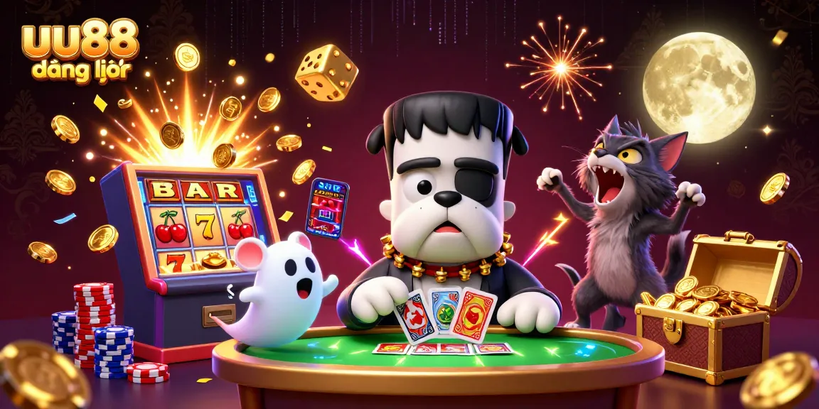 Engage in thrilling casino excitement with uu88 đăng nhập, where a bulldog monster and ghost mouse come alive!