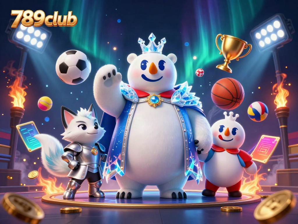 Experience thrilling action in 789club’s immersive casino with 3D characters in a vibrant scene.