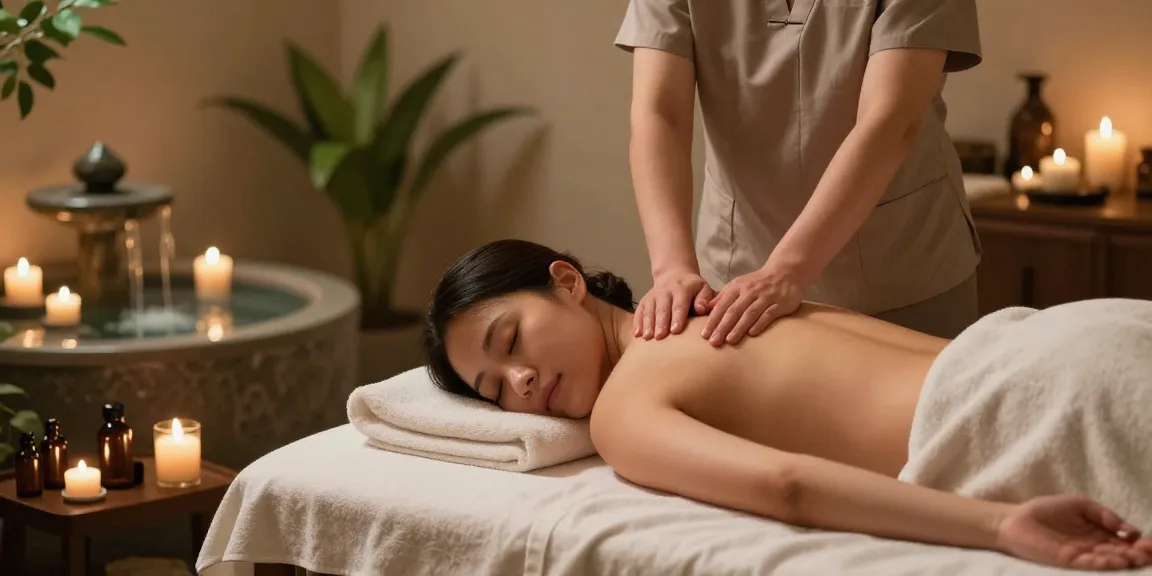 Experience rejuvenating 구로출장마사지 in a tranquil spa setting, showcasing soothing elements for relaxation.
