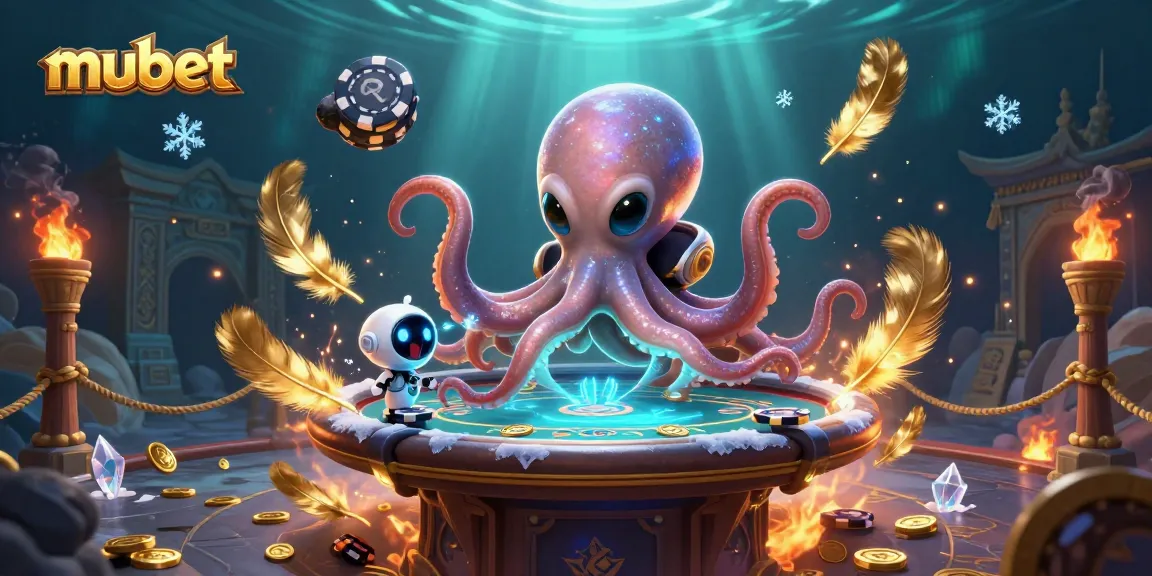 Experience thrilling action at mubet with an otherworldly octopus and poker fun.