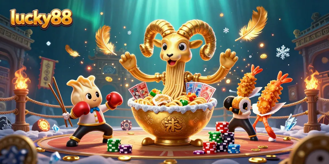 Win big with lucky88 and dynamic characters at a vibrant casino scene full of excitement.