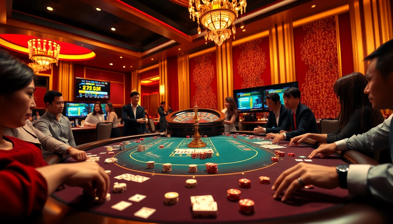 Experience high-stakes excitement at Trang Chủ OKFUN with vibrant casino games and thrilling betting action.