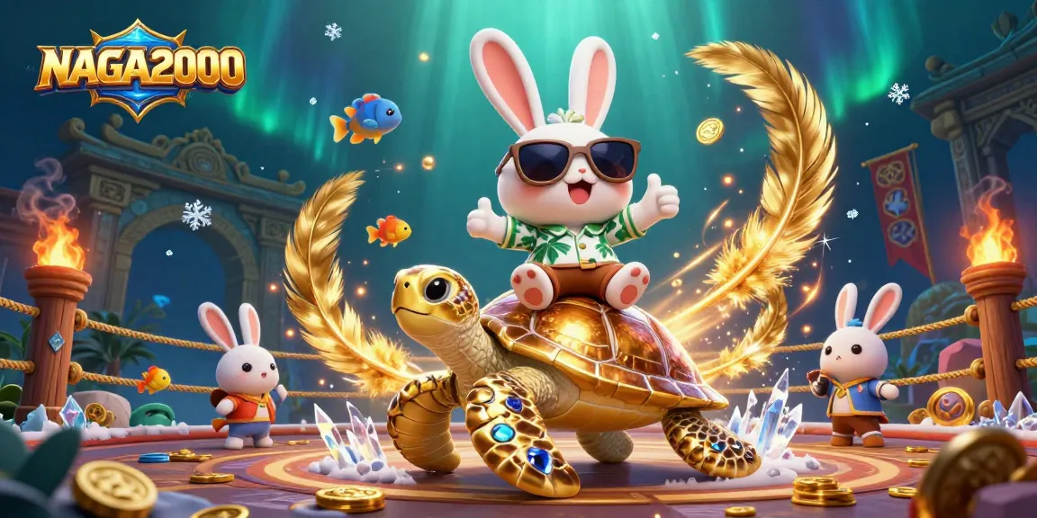 NAGA2000 mempromosikan slot yang menang dengan karakter yang cerah, koin emas, dan elemen permainan yang dinamis.