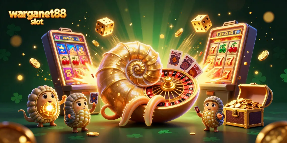 Experience the thrill of warganet88 slot as ancient nautilus spins jackpot reels amidst glowing treasures.